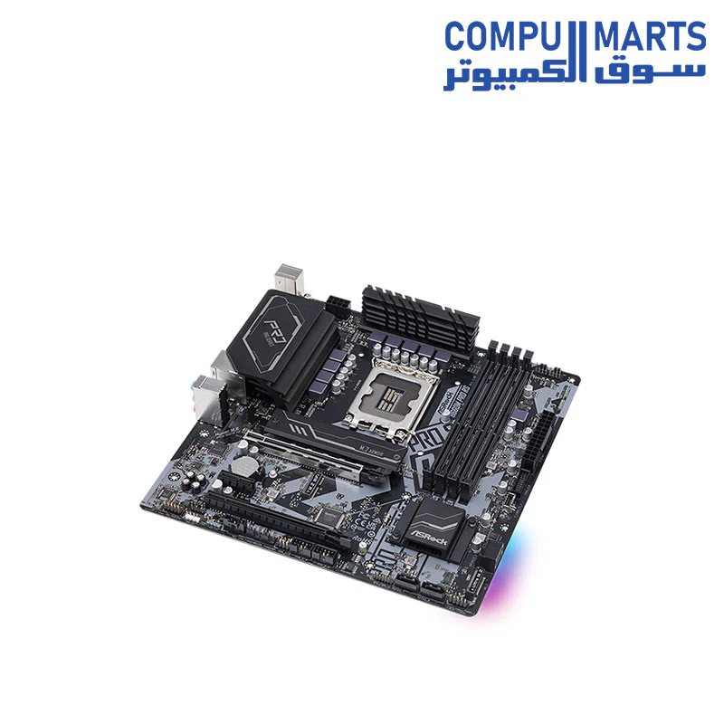 ASRock B660M Pro RS Intel (LGA1700) Micro ATX Motherboard - Image 3