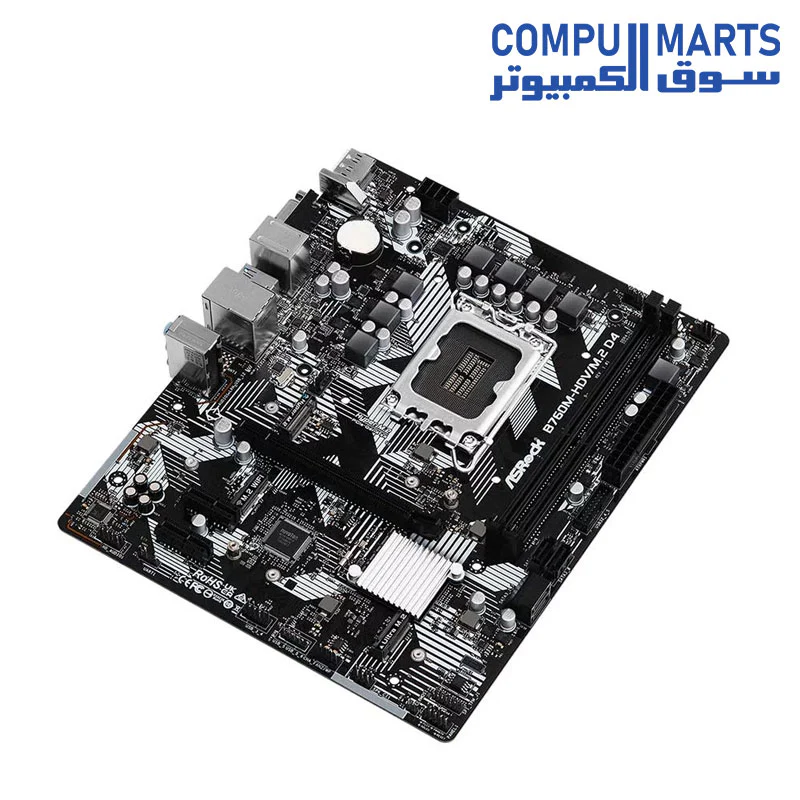 Asrock B760M-Hdv/M.2 D4 DDR4 Motherboard - Image 3