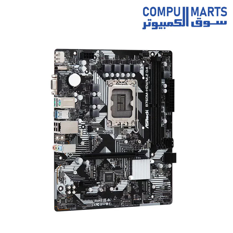 Asrock B760M-Hdv/M.2 D4 DDR4 Motherboard - Image 4