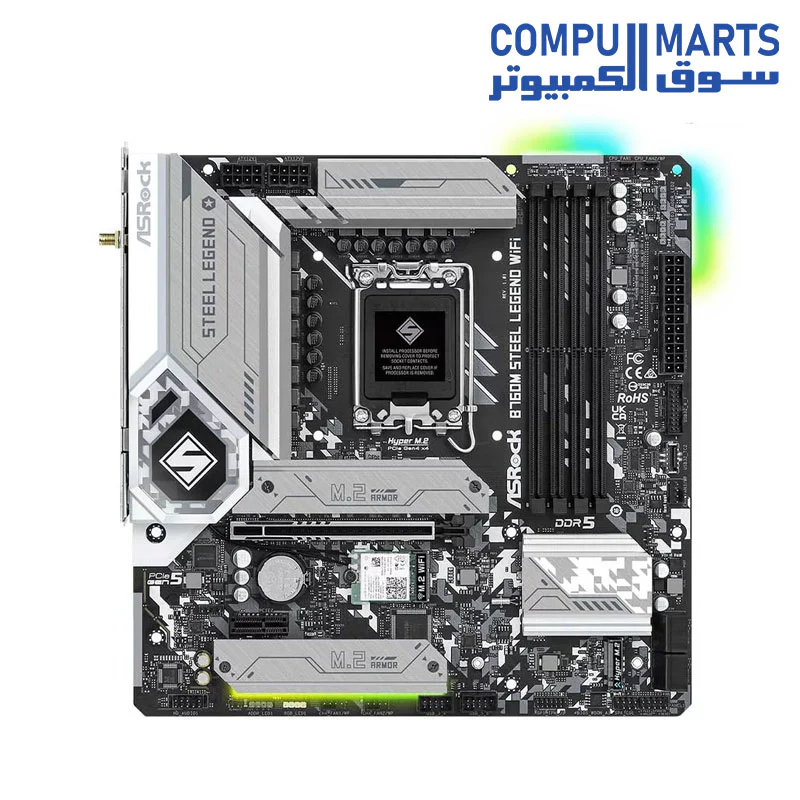Asrock B760M Steel Legend Wifi DDR5 Motherboard - Image 2
