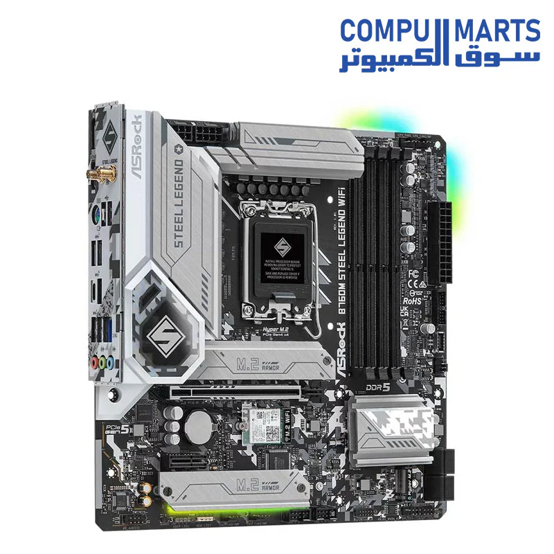 Asrock B760M Steel Legend Wifi DDR5 Motherboard - Image 3