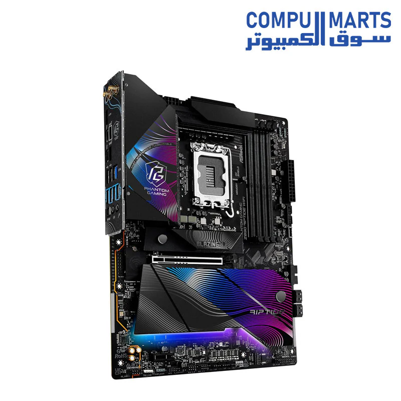 ASRock Intel Core Ultra Phantom Gaming Z890 Riptide WiFi 7 ATX Motherboard DDR5 256 GB LGA1851 RL-ILM M.2 PCIe 5.0 - Image 3