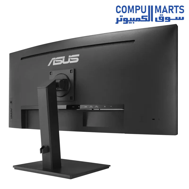 ASUS 34” Ultrawide Curved USB-C Docking Monitor (VA34VCPSN) - 21:9 QHD (3440 x 1440), 1500R Curvature, 100Hz, Adaptive Sync, USB Hub, RJ45, Eye Care, Frameless, VESA Wall Mountable, Height Adjustable - Image 4