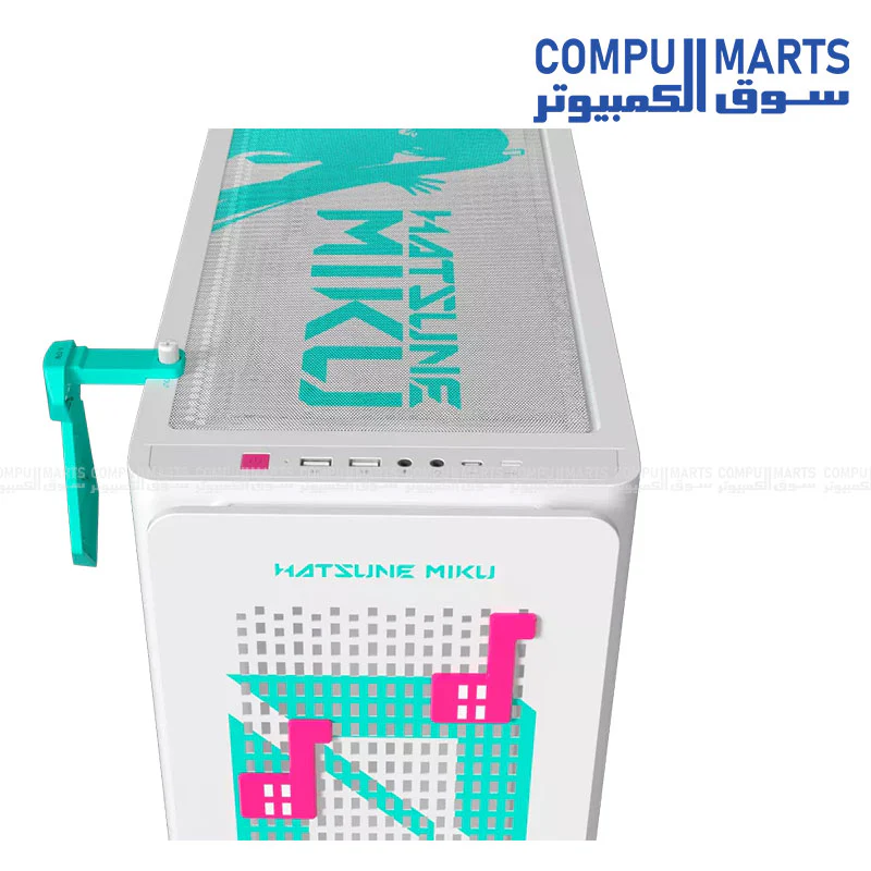 ASUS A23 Hatsune Miku Edition ATX Case – Hidden Connector Support, 360mm Radiator, 380mm GPU - Image 3
