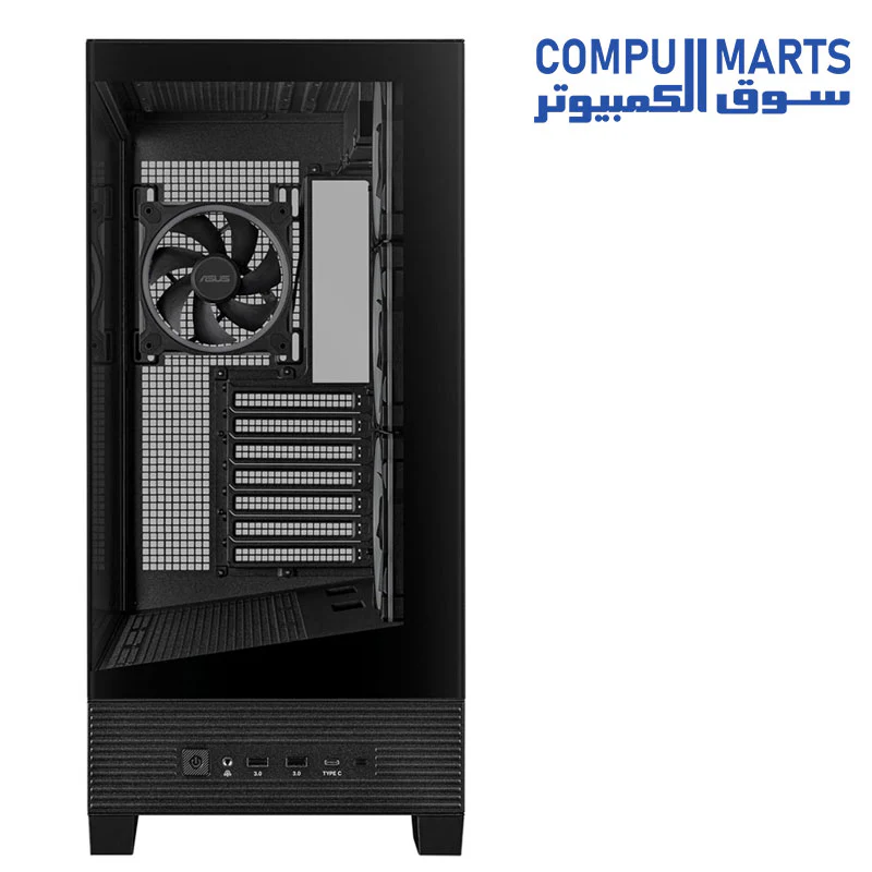 ASUS A31 Plus TG ARGB  ATX PC Case (Pre-Installed ARGB Fans, Glass Front Panel, Compatible with Hidden Port Motherboards, 360mm Radiators, 380mm Graphics) - Image 4