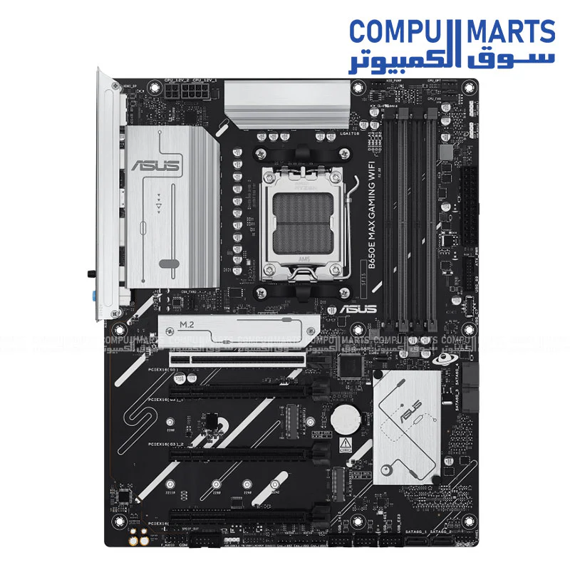 ASUS B650E MAX GAMING WIFI Motherboard – AMD Socket AM5 – DDR5 – PCIe 5.0 – Wi-Fi 6E – ATX - Image 2