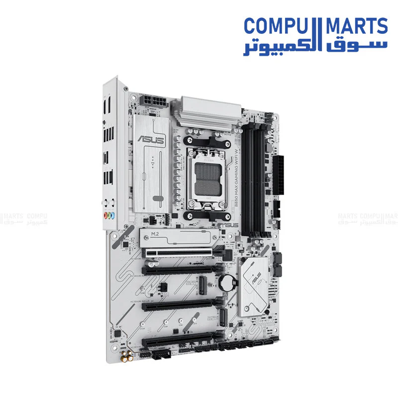 ASUS B850 MAX GAMING WIFI W Motherboard – ATX- AM5-DDR5 -PCIe 5.0 -Wi-Fi 6E-USB-C- 2.5Gb LAN - Image 2