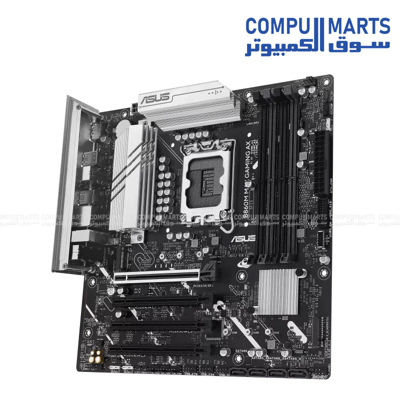 ASUS B860M MAX GAMING AX Motherboard – DDR5, PCIe 5.0, WiFi 6, 2.5Gb LAN, LGA1851 - Image 3