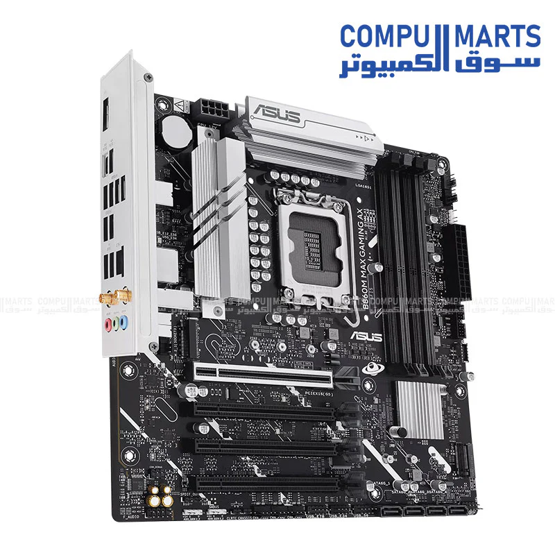ASUS B860M MAX GAMING AX Motherboard – DDR5, PCIe 5.0, WiFi 6, 2.5Gb LAN, LGA1851 - Image 4
