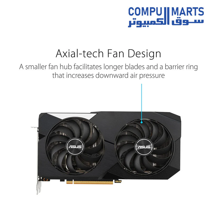ASUS Dual AMD Radeon RX 6600 8GB GDDR6 Gaming GRAPHIC CARD - Image 2