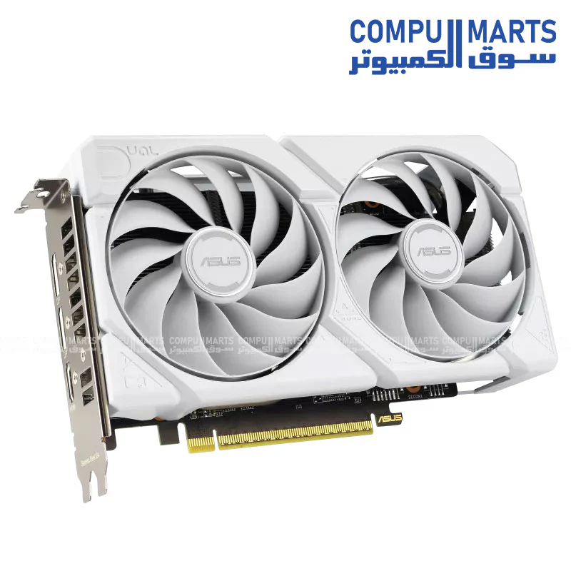 ASUS Dual Radeon RX 9060 XT 16GB GDDR6 White Edition Graphics Card – DUAL-RX9060XT-16G-WHITE - Image 2