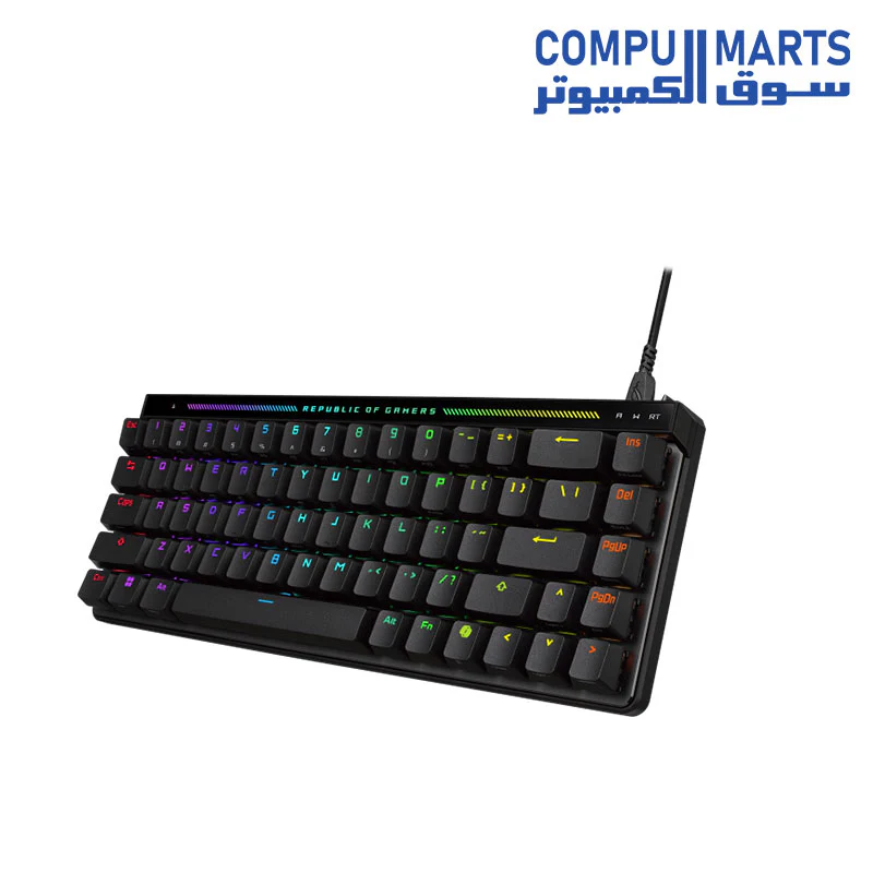 ASUS M605 ROG Falchion Ace HFX - Arabic  Wired Gaming  Keyboard - Image 2