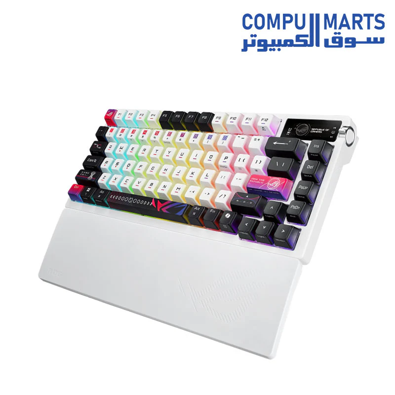 ASUS M704 ROG Azoth X Gaming RGB  Keyboard  Wireless-WHITE - Image 2