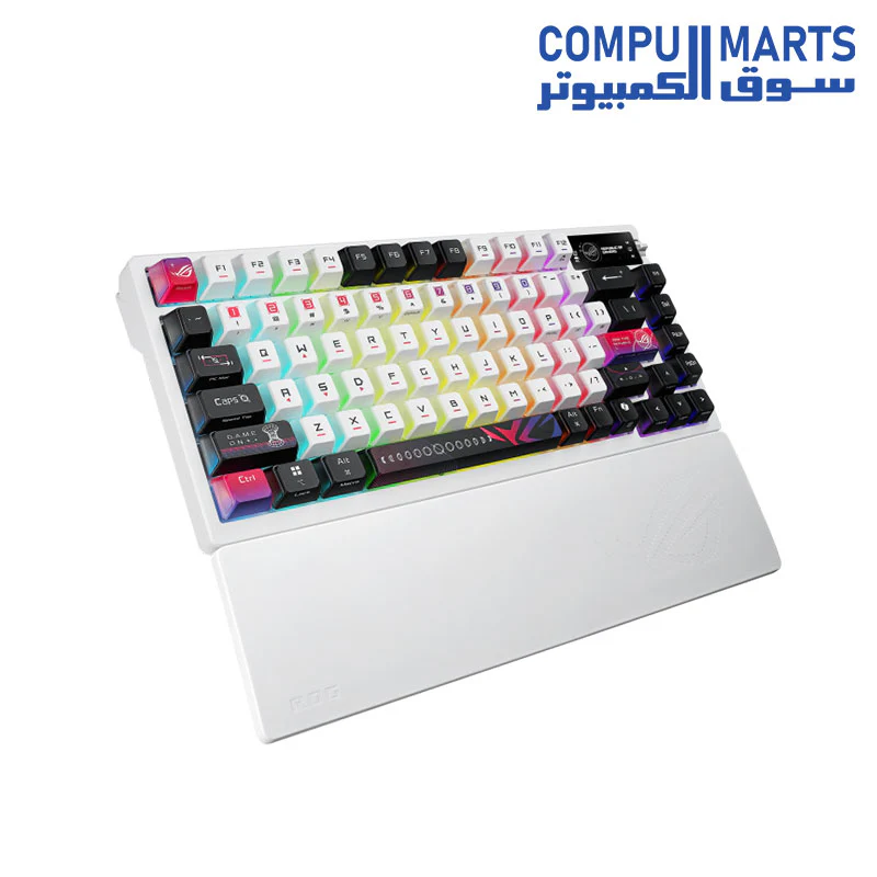 ASUS M704 ROG Azoth X Gaming RGB  Keyboard  Wireless-WHITE - Image 3