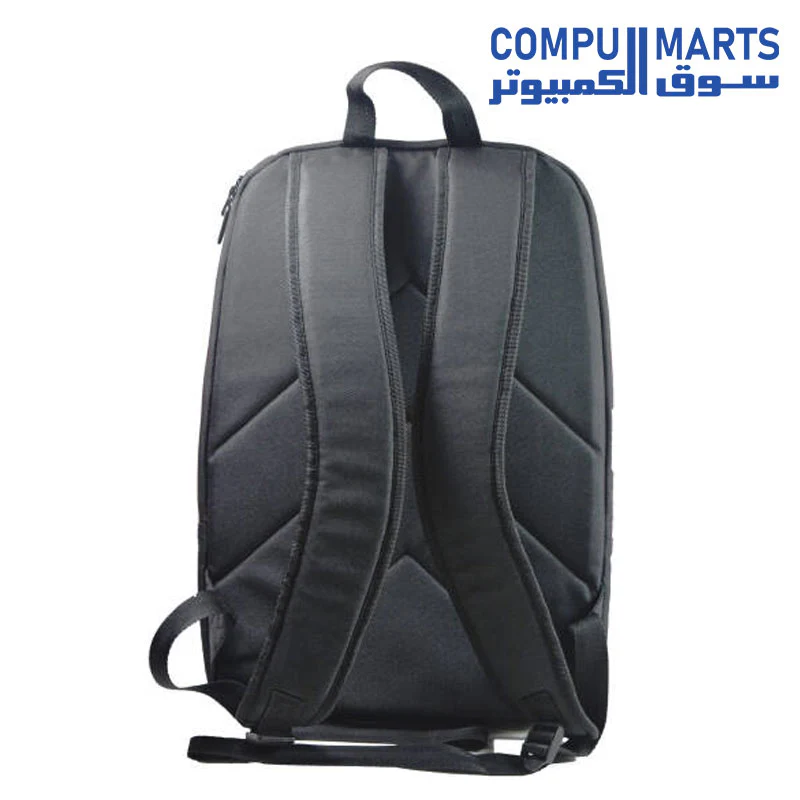 ASUS NEREUS Backpack, Large Internal Compartment For Laptops with Displays Up to 16 Inches, Easy Access Front Zip Pocket, Polyester Material, Water-Repellent and Lightweight, Black - Image 2