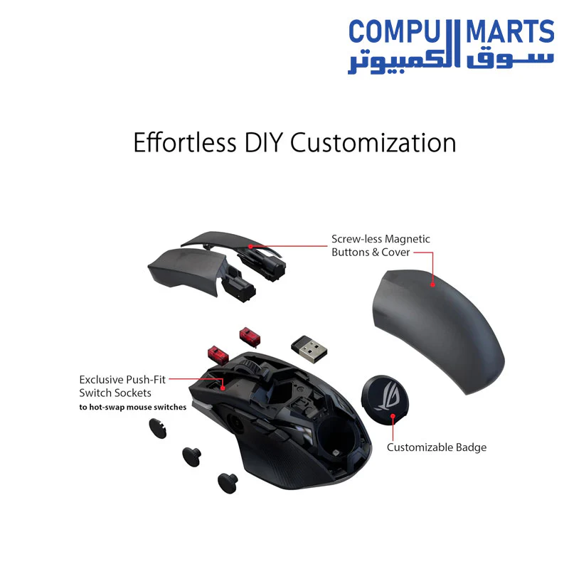 ASUS P708 ROG Chakram X Origin RGB Gaming Mouse - Image 2