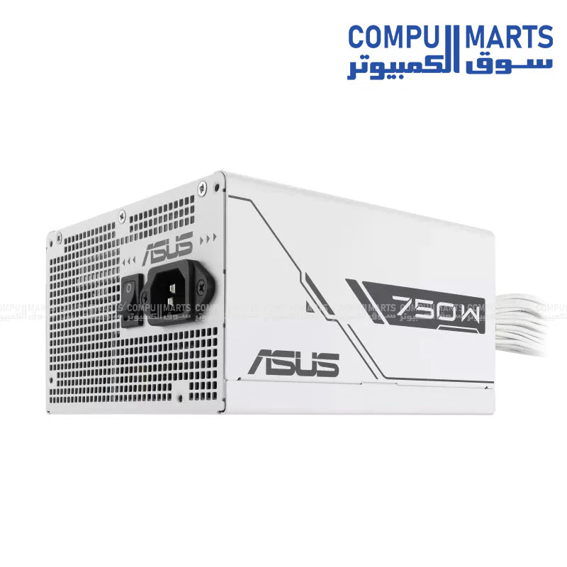 ASUS Prime 750W Bronze White Edition Power Supply Unit – ATX, 80 Plus Bronze Certified, Dual Ball Bearing Fan, Reliable PSU - Image 3