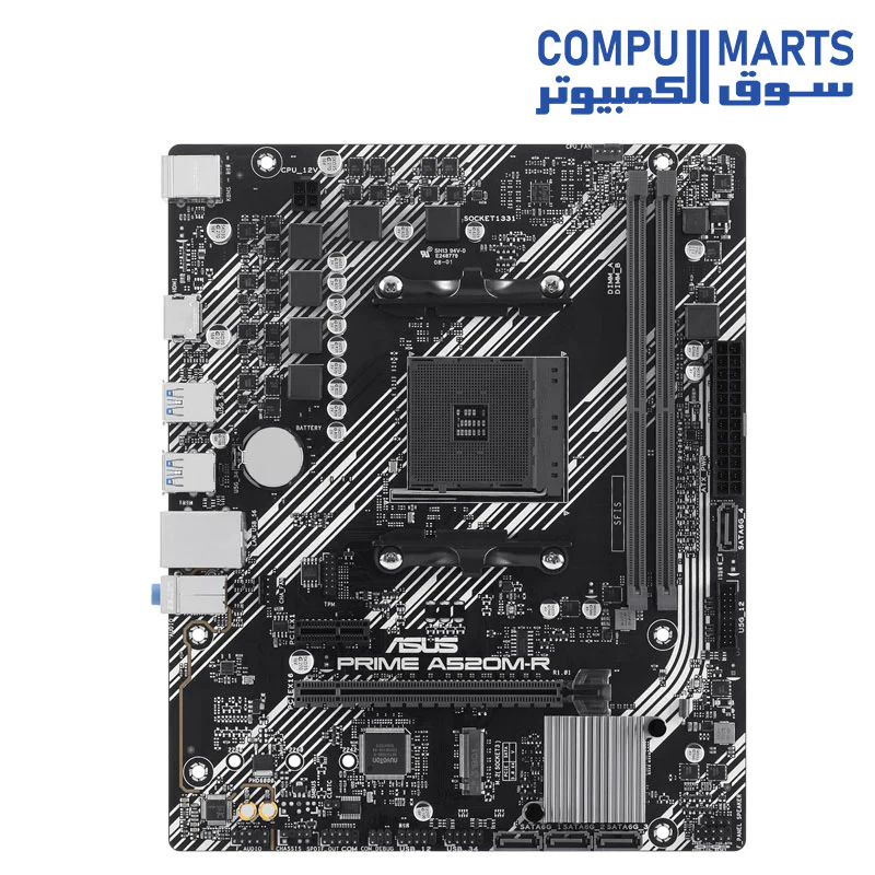 ASUS PRIME A520M-R AMD A520 Ryzen AM4 - Image 2