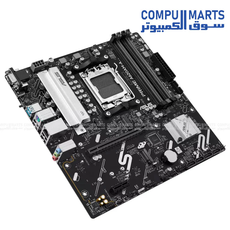 ASUS PRIME A620AM-A-CSM AM5 DDR5 Motherboard – PCIe 4.0 – Dual M.2 – USB 10Gbps – Business-Class - Image 3