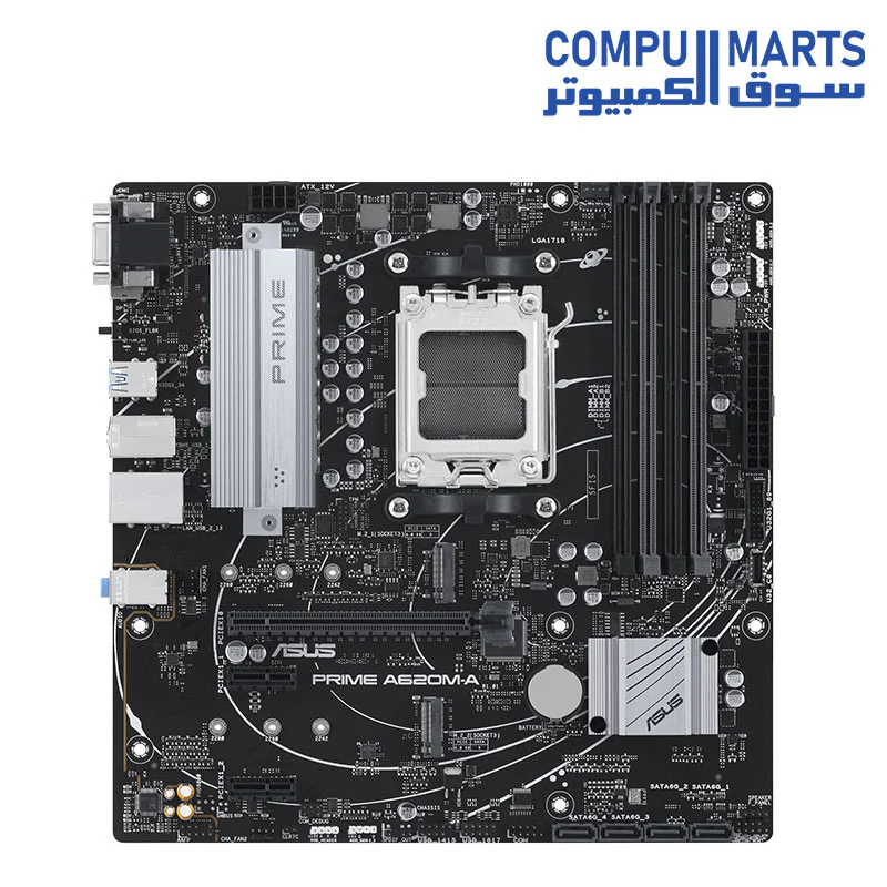 ASUS PRIME A620M-A-CSM AMD AM5 (Ryzen 7000) mATX - Image 2