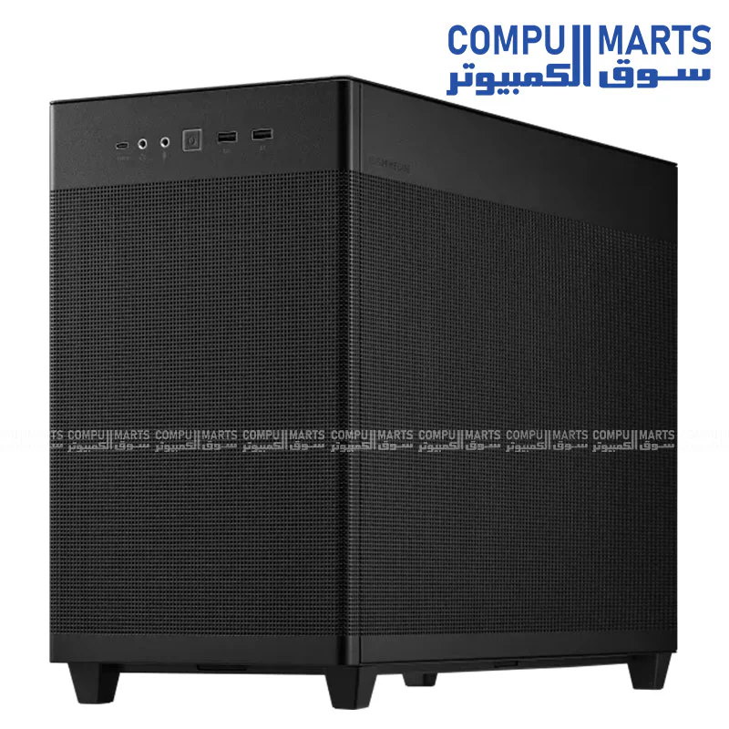 ASUS Prime AP201 Tempered Glass MicroATX PC Case – Small Tower with High Airflow & USB-C - Image 2