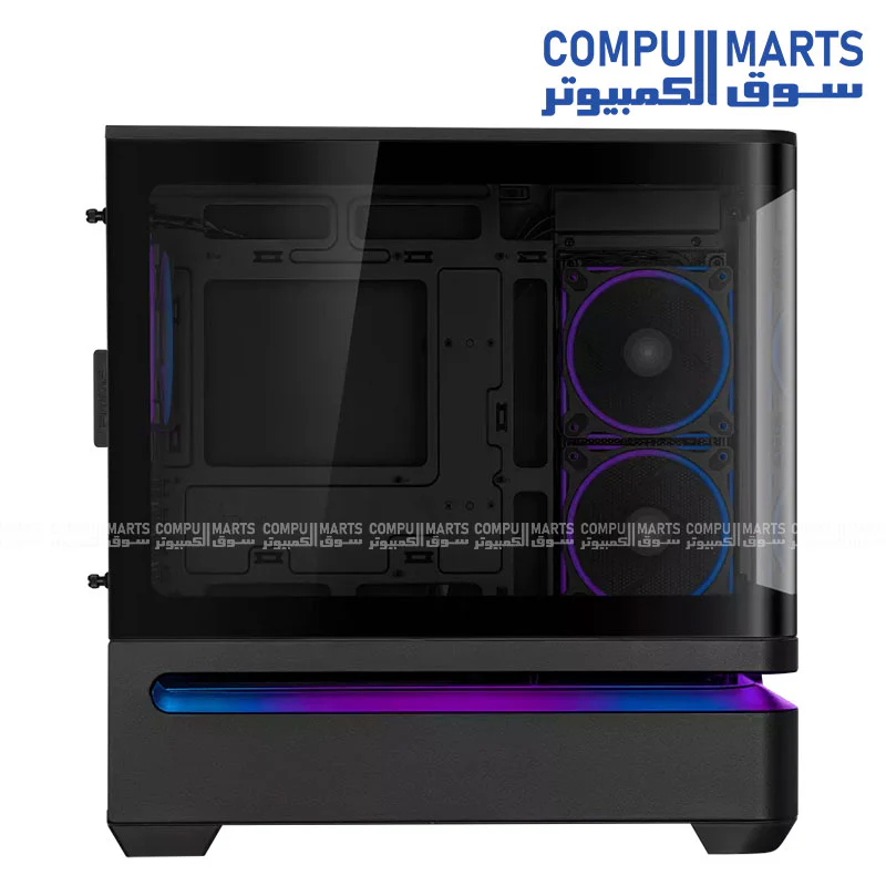 ASUS Prime AP202 ARGB mATX Case – Curved Glass, 420mm GPU Support, Optimized Airflow - Image 3