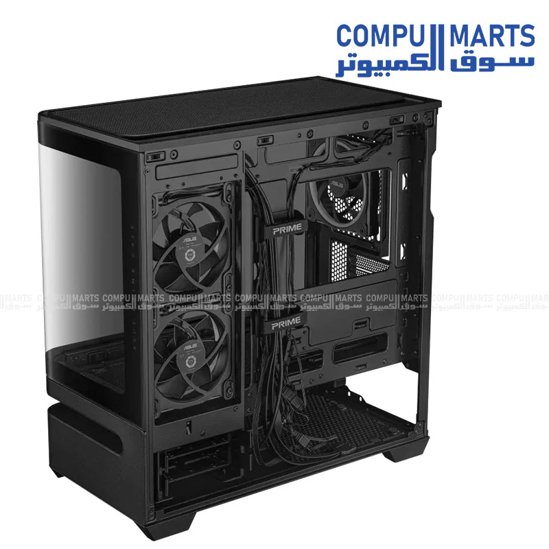 ASUS Prime AP202 ARGB mATX Case – Curved Glass, 420mm GPU Support, Optimized Airflow - Image 5