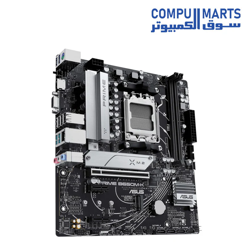 ASUS PRIME B650M-K AMD Ryzen AM5 Micro ATX DDR5 HDMI Motherboard - Image 2