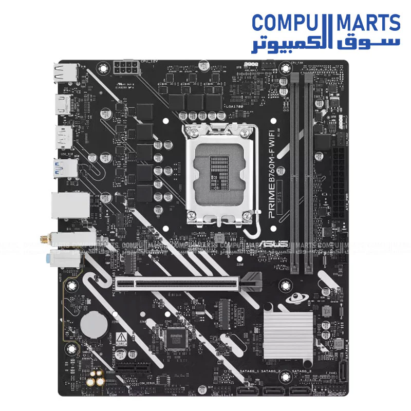 ASUS PRIME B760M-F WIFI Motherboard – DDR5 – LGA1700 – PCIe 5.0 – WiFi 6 - Image 2
