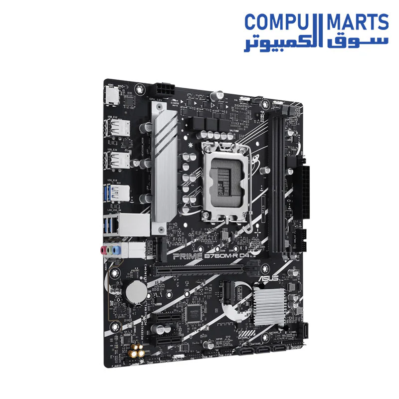 ASUS PRIME B760M-R D4 (Socket 1700/B760/DDR4/S-ATA 6Gb/s/Micro ATX) - Image 2