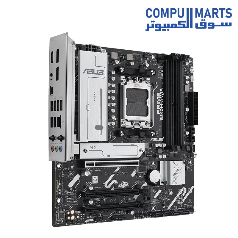 ASUS PRIME B840M-A WiFi  Motherboard, AM5 socket, AMD Micro-ATX, DDR5 - Image 3