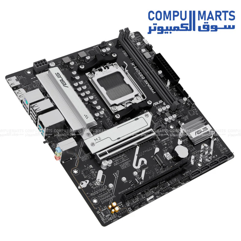 ASUS PRIME B850M-K Micro-ATX Motherboard – AMD B850, DDR5, PCIe 5.0, M.2, Wi-Fi Ready, Aura Sync RGB - Image 3