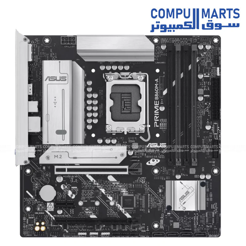 ASUS PRIME B860M-A-CSM Intel LGA1851 DDR5 Micro-ATX Motherboard - Image 2