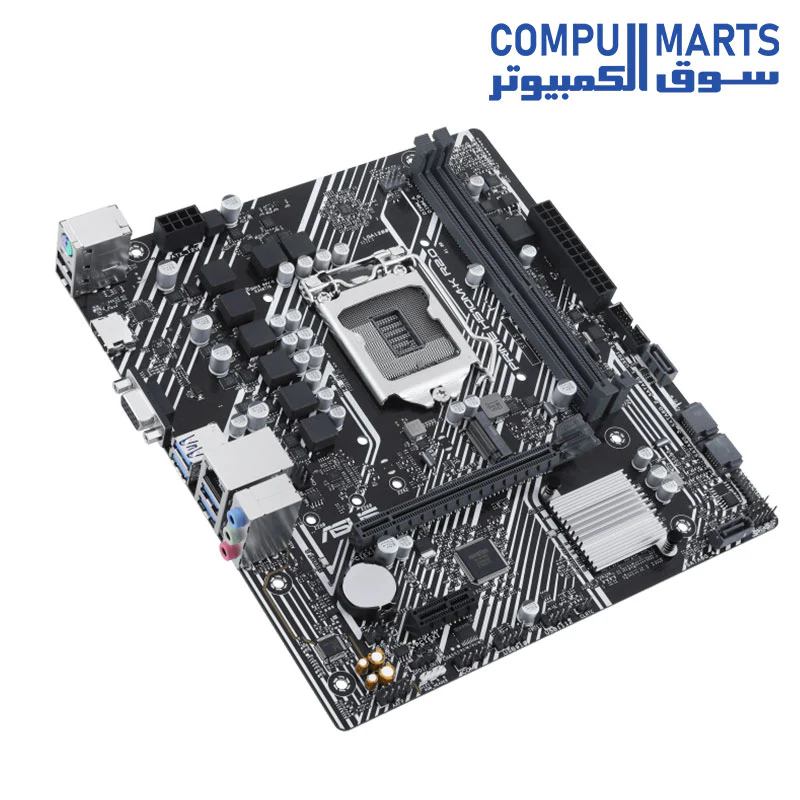 ASUS PRIME H510M-K R2.0 Motherboard – Intel LGA1200 – Micro-ATX – DDR4 – PCIe 4.0 – M.2 – HDMI / VGA – USB 3.2 – For Intel 10th / 11th Gen - Image 4