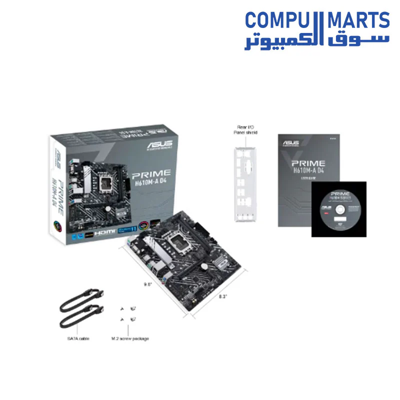 ASUS Prime H610M-A D4-CSM LGA 1700(Intel 12th Gen) Micro-ATX Commercial Motherboard (PCIe 4.0, DDR4, 2xM.2 Slots,1Gb LAN, Rear USB 3.2 Gen 2 Ports, DP/HDMI/D-Sub, SPI-TPM Header, ACCE) - Image 4