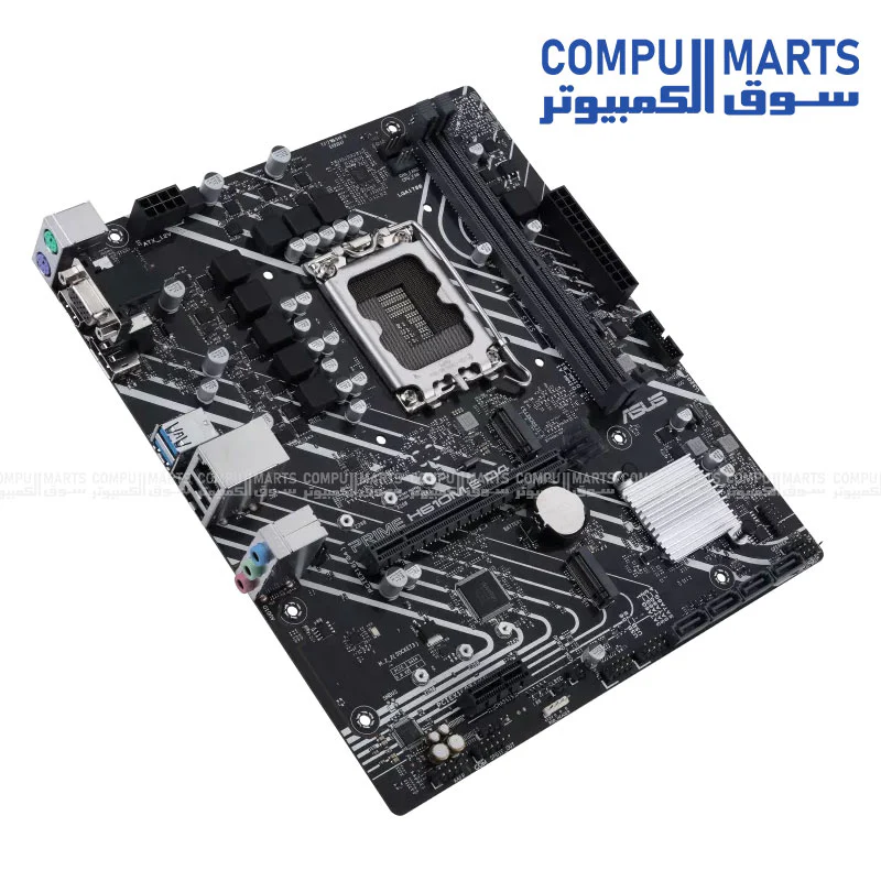 ASUS PRIME H610M-E D4-CSM Motherboard – LGA 1700 – DDR4 – PCIe 4.0 – Dual M.2 - Image 3
