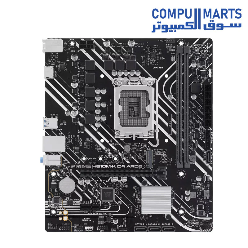 ASUS PRIME H610M-K D4 ARGB Motherboard - Image 2