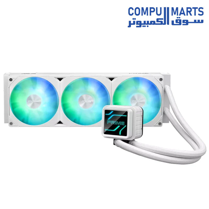 ASUS Prime LC 360 aRGB CPU Liquid Cooler, 360mm Radiator, PRIME LC 36025 Integrated Fan, 2200 RPM Fan Speed, 75.7 CFM Airflow, 400mm Sleeved Rubber Tube, Black | 90RC0101-B0EAY0 - Image 2