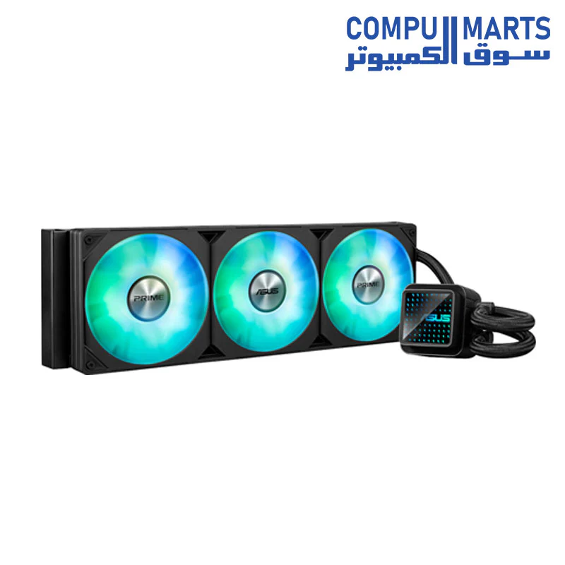 ASUS Prime LC 360 aRGB CPU Liquid Cooler, 360mm Radiator, PRIME LC 36025 Integrated Fan, 2200 RPM Fan Speed, 75.7 CFM Airflow, 400mm Sleeved Rubber Tube, Black | 90RC0101-B0EAY0 - Image 5