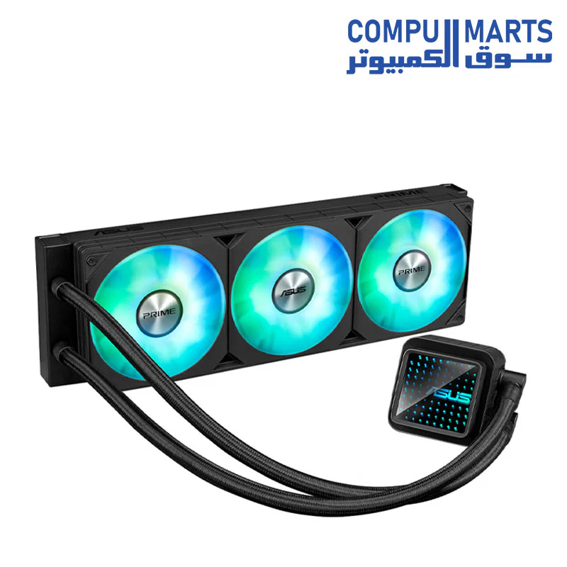 ASUS Prime LC 360 aRGB CPU Liquid Cooler, 360mm Radiator, PRIME LC 36025 Integrated Fan, 2200 RPM Fan Speed, 75.7 CFM Airflow, 400mm Sleeved Rubber Tube, Black | 90RC0101-B0EAY0 - Image 6