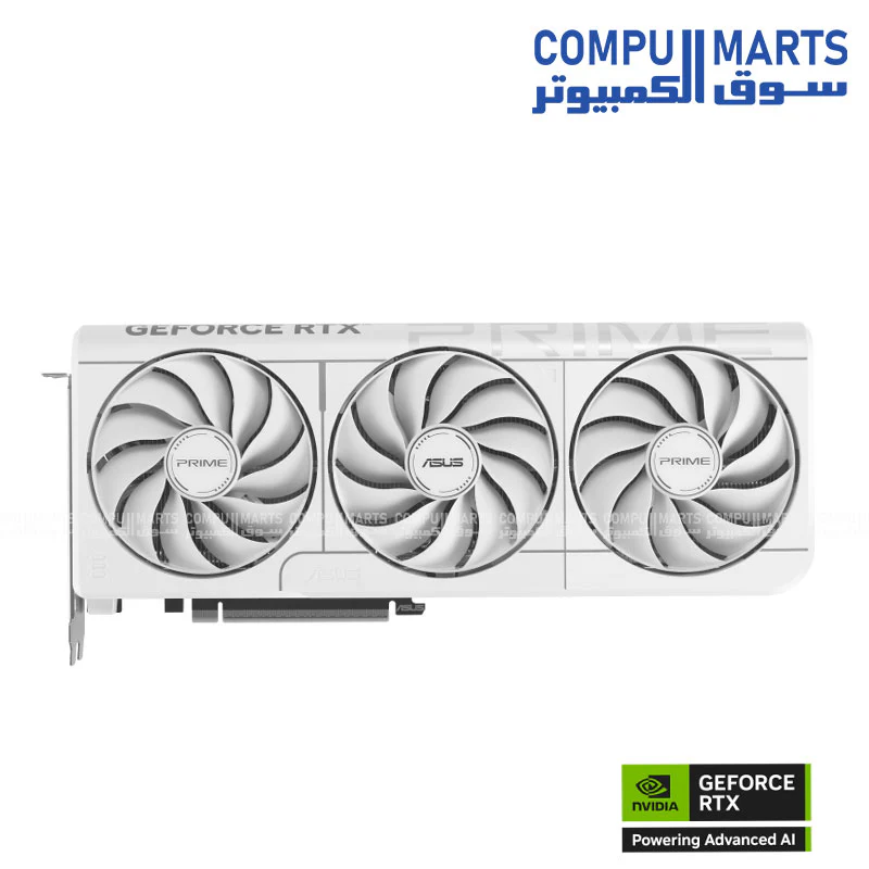 ASUS PRIME GeForce RTX 5070 White OC Edition 12GB GDDR7 Graphics Card – PCIe 5.0, 8K Support, Overclocked Performance - Image 2