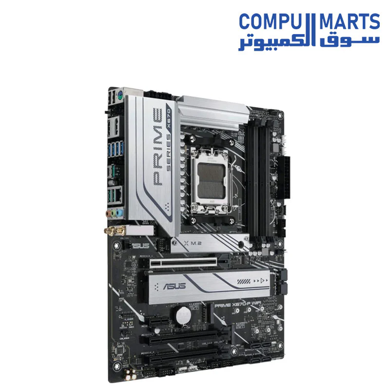 ASUS Prime X670-P WiFi Socket AM5 (LGA 1718) Ryzen 7000 ATX Motherboard(DDR5,Three M.2 Slots, USB 3.2 Gen 2x2 Type-C, USB4 Support, WiFi 6 and 2.5Gb Ethernet) - Image 3