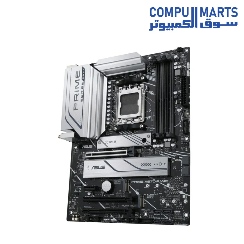 ASUS Prime X670-P WiFi Socket AM5 (LGA 1718) Ryzen 7000 ATX Motherboard(DDR5,Three M.2 Slots, USB 3.2 Gen 2x2 Type-C, USB4 Support, WiFi 6 and 2.5Gb Ethernet) - Image 5
