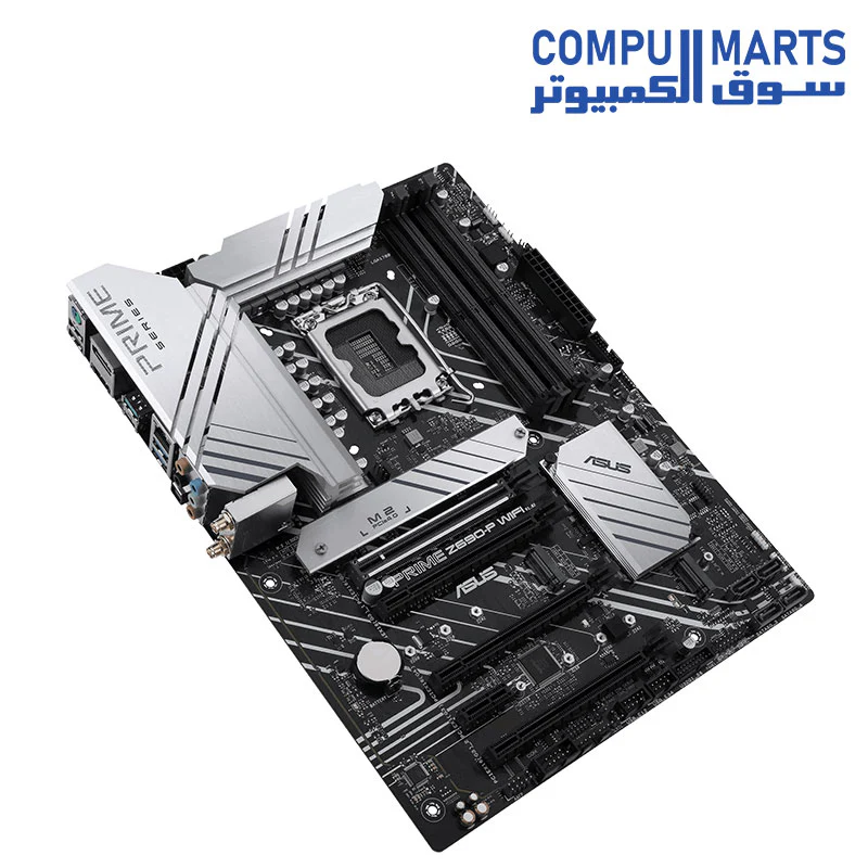 ASUS Prime Z690-P WiFi LGA 1700(Intel 12th Gen) ATX Motherboard (PCIe 5.0,DDR5,14+1 Power Stages,3X M.2,WiFi 6,BT v5.2,2.5Gb LAN,Front Panel USB 3.2 Gen 1 Type-C,Thunderbolt 4 Support, Arua Sync) - Image 2