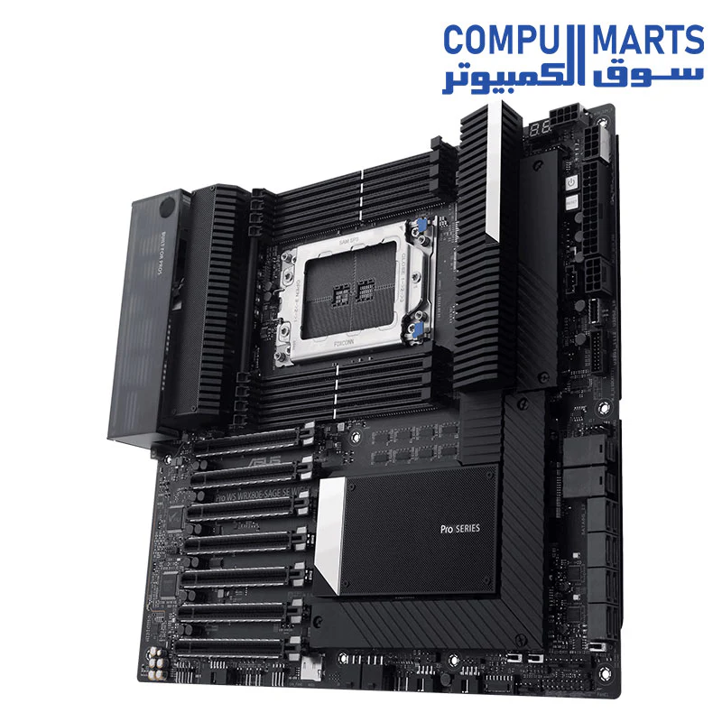 ASUS Pro WS WRX80E-SAGE SE WiFi II AMD WRX80 Ryzen Threadripper PRO Extended-ATX Workstation Motherboard - Image 3