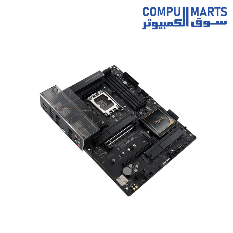 ASUS ProArt B760-CREATOR D4 Intel LGA 1700(13th and 12th Gen) ATX Content Creator Motherboard,DDR4,PCIe 5.0,3xM.2 Slots,2.5 Gb &1Gb LAN,Front USB 3.2 Gen 2x2 Type-C,Thunderbolt(USB4) Header - Image 4