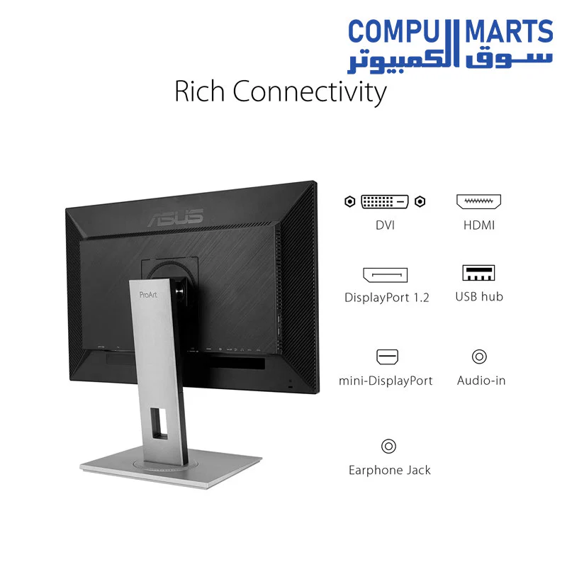 ASUS ProArt Display PA278QV (New Panel Spec ) 27 INCHWQHD 75Hz (2560 x 1440) Monitor,  IPS, 5MS, DisplayPort HDMI DVI-D Mini DP - Image 8