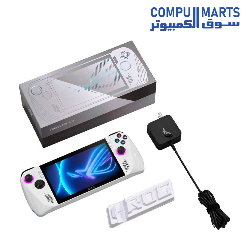 ASUS ROG Ally 7 120Hz Gaming Handheld - AMD Z1  Processor - 512GB - White - Image 4