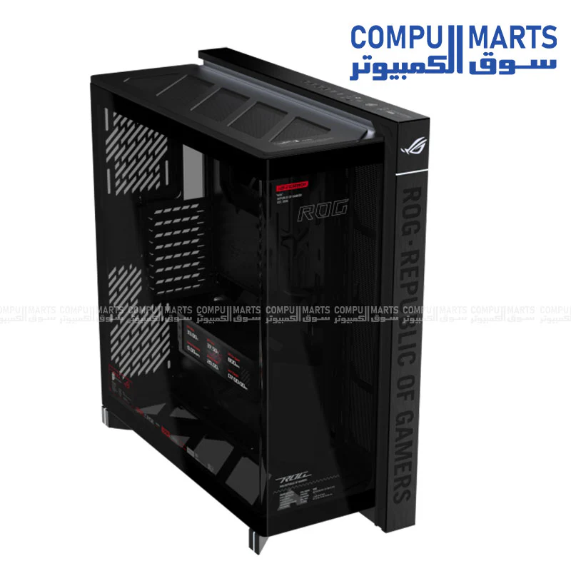 ASUS ROG Cronox EATX Full Tower Panoramic Gaming Case – 9.2” LCD Display, Dual 360mm Radiator Support, Up to 400mm GPU, Hidden Connector Ready - Image 2