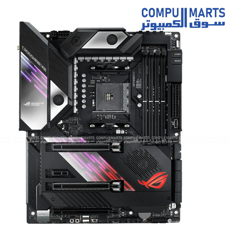 ASUS ROG Crosshair VIII Formula X570 Wi-Fi ATX Motherboard – AM4 Socket, PCIe 4.0, Wi-Fi 6, 5G LAN, Aura Sync RGB - Image 2